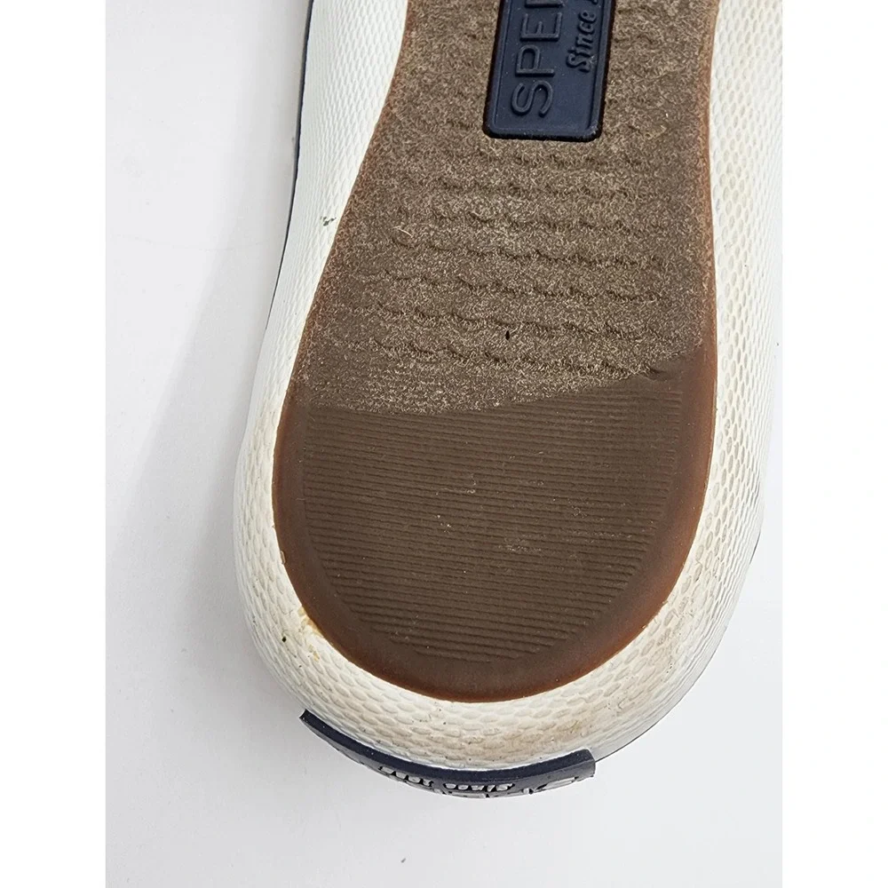 Sperry LTT Top Sider Linen Sneakers Women 6 Oatmeal Beige Slip On STS81820 EXC
